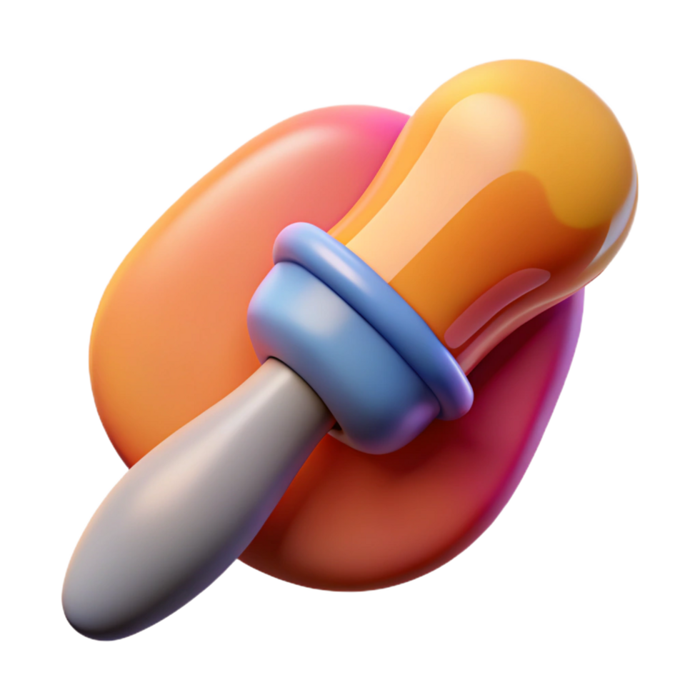 dramatic vintage A paintbrush, abstract and artistic high resolution png