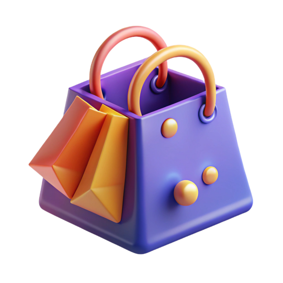 serene creative A shopping bag, abstract and consumerism professional png