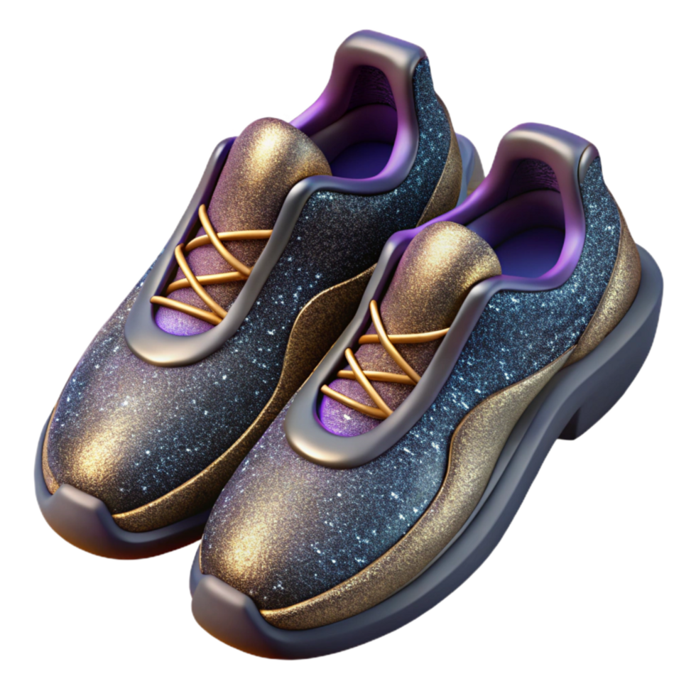 magnificent minimalist Pair of Running Shoes Top View Isolated Element exclusive png