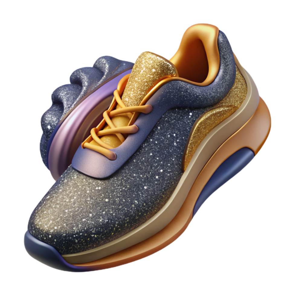 extraordinary rustic Pair of Running Shoes Top View Isolated Element premium png