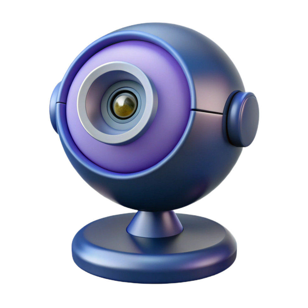dramatic classic Webcam for conferencing, authentic png