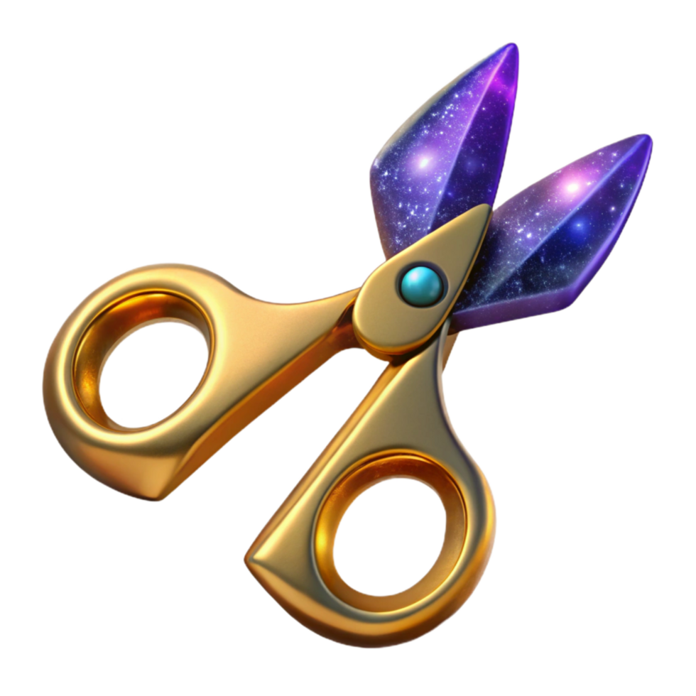 extraordinary artistic Pair of Scissors Open Cutout authentic png