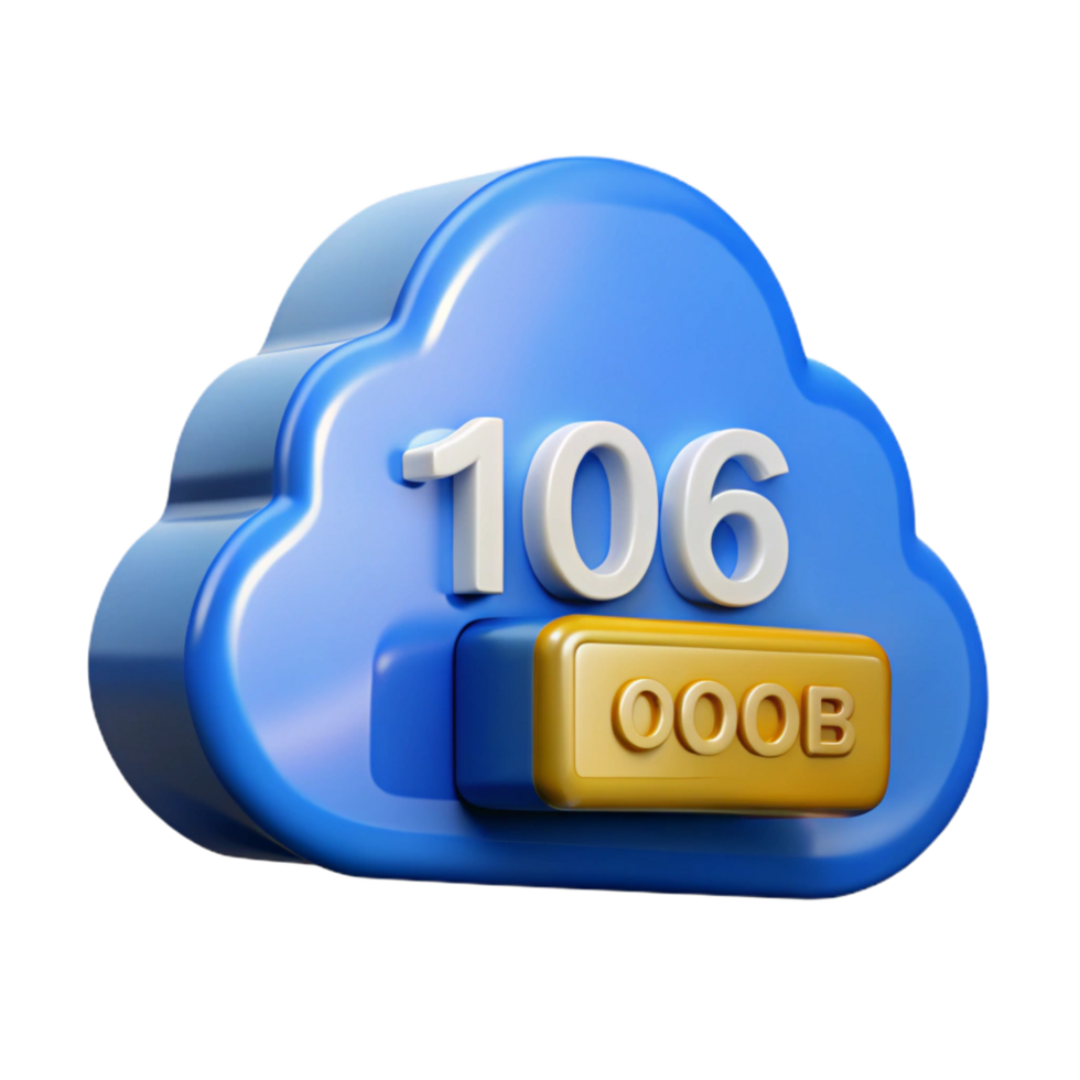 magnificent classic Data cloud storage icon, authentic png