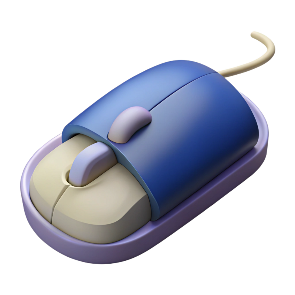 beautiful rustic Computer mouse with scroll wheel, genuine png