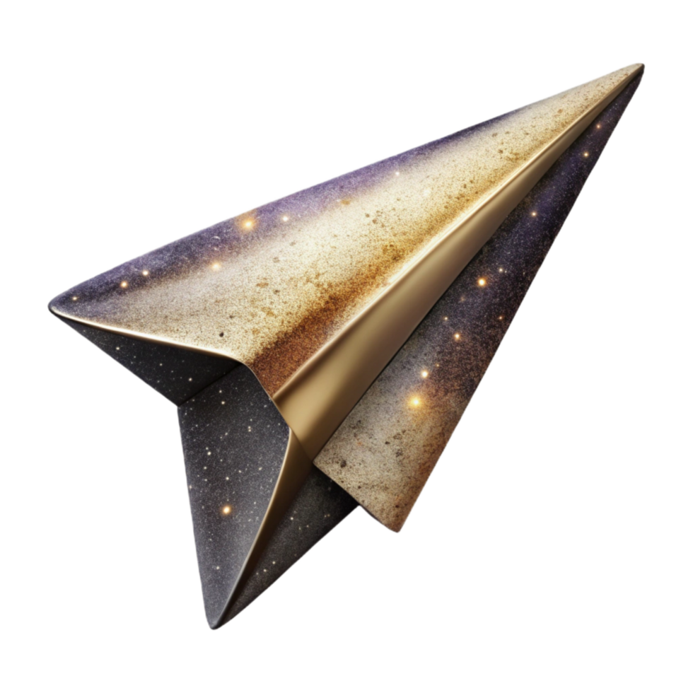magnificent abstract Paper Airplane Soaring Upward Transparent Background high quality png