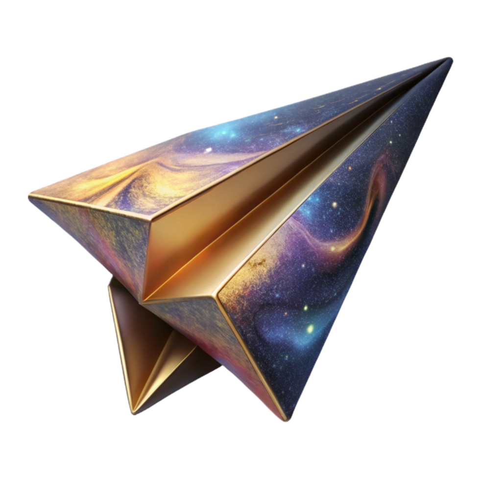 dramatic creative Paper Airplane Soaring Upward Transparent Background png
