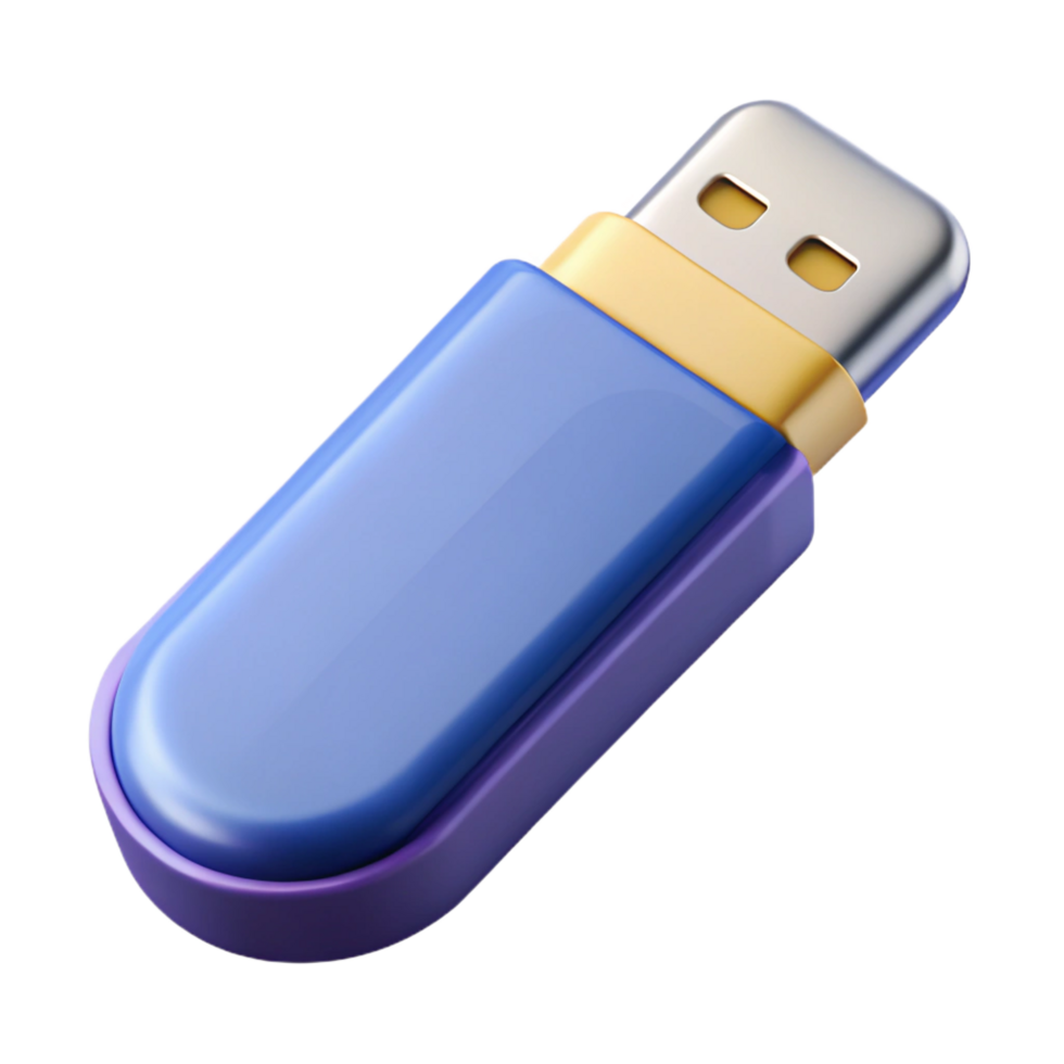 beautiful minimalist USB-C flash drive, high quality png
