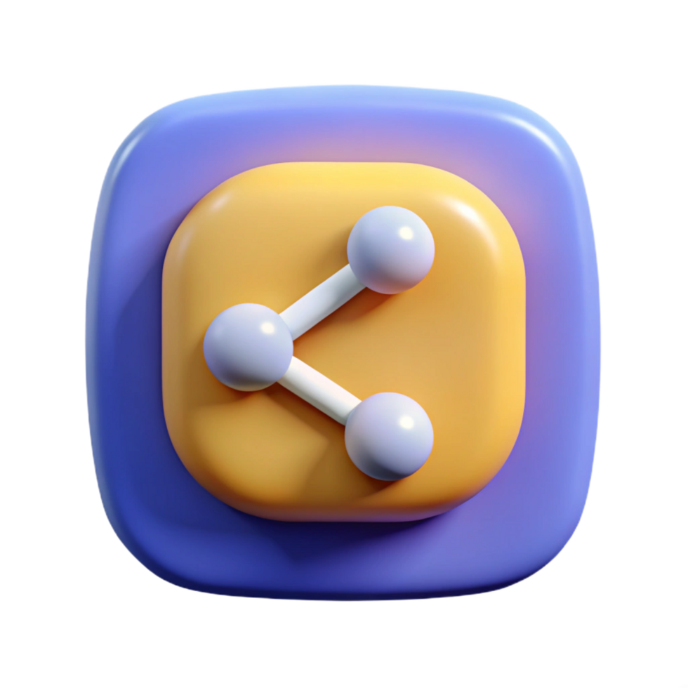 serene vintage Social media share icon, 4K png