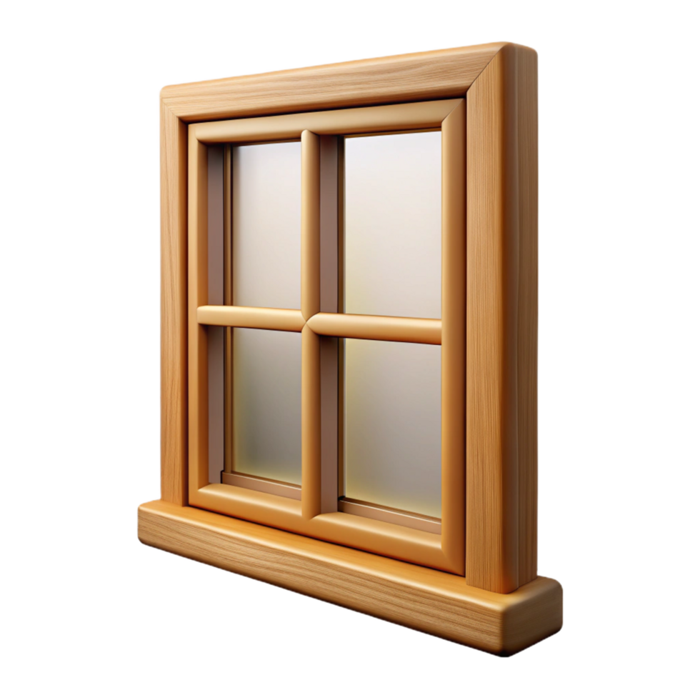 wonderful classic Wooden window frame, high quality png
