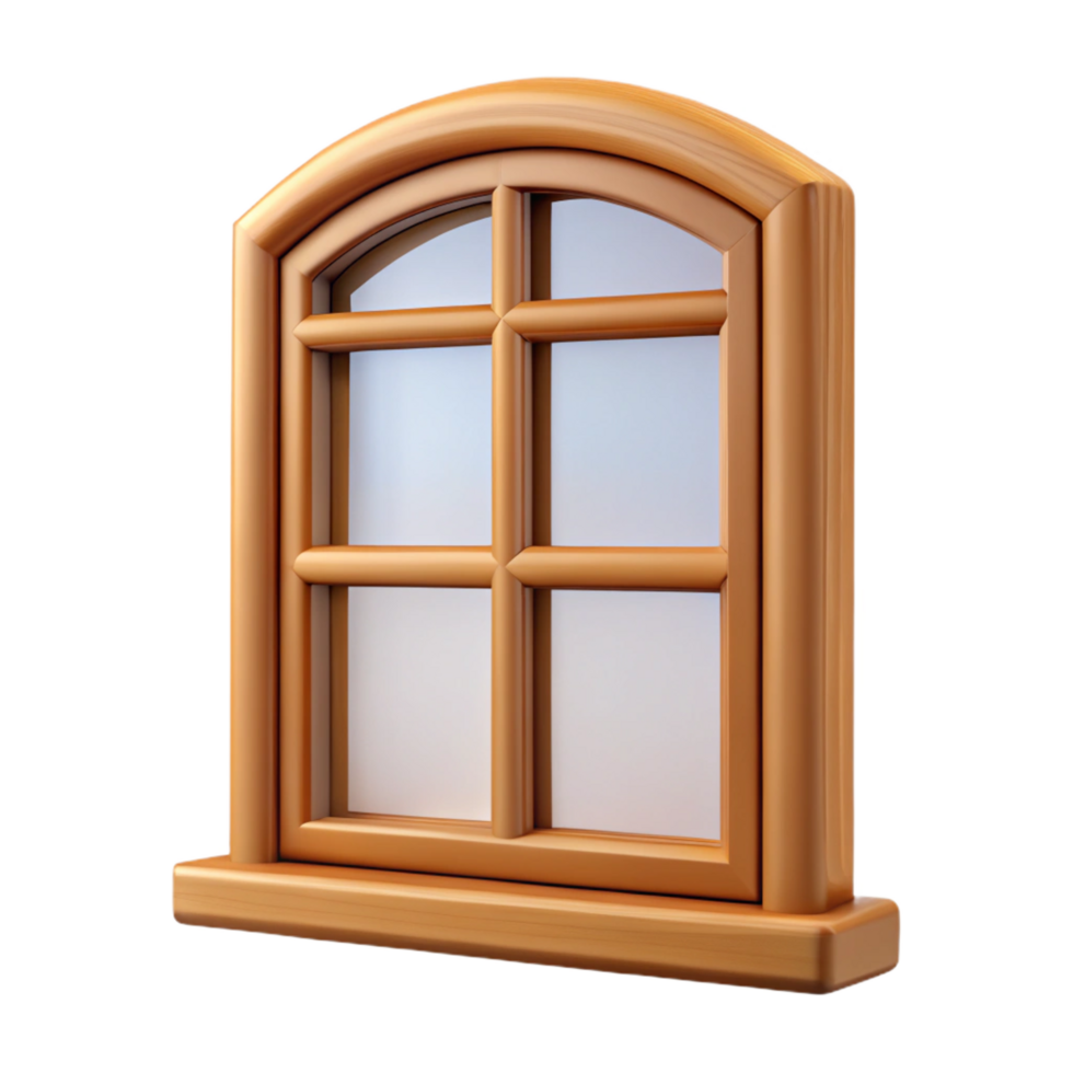 beautiful artistic Wooden window frame, exclusive png