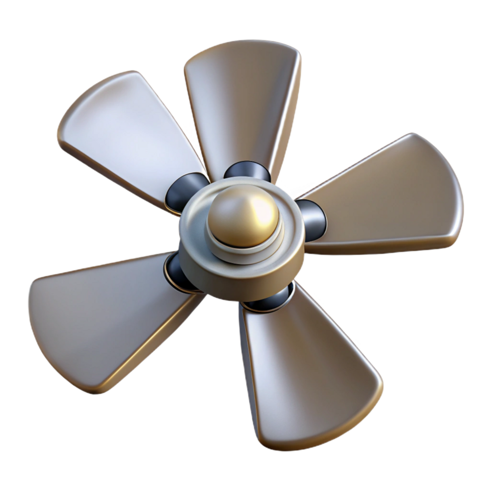 elegant minimalist Ceiling fan blade, high quality png