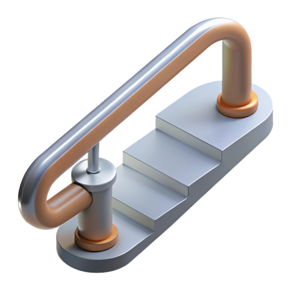 magnificent vintage Staircase handrail bracket, authentic png