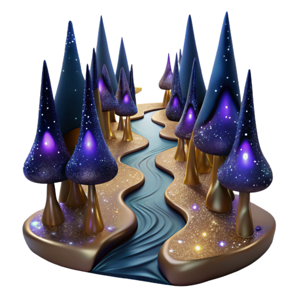 serene vintage Path Through a Cypress Swamp with Dark Water Cutout detailed png