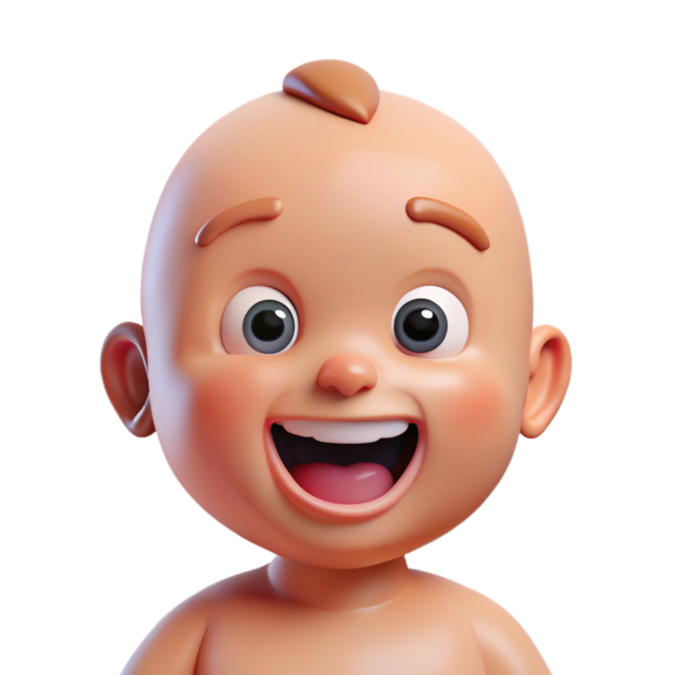 impressive traditional Smiling baby with first tooth professional png