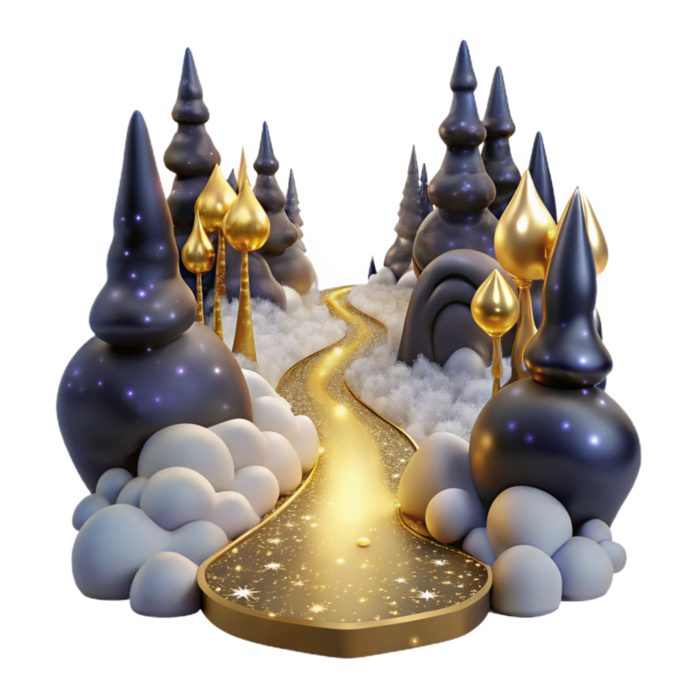 extraordinary artistic Path Through a Forest with Fog and Mist Cutout professional png
