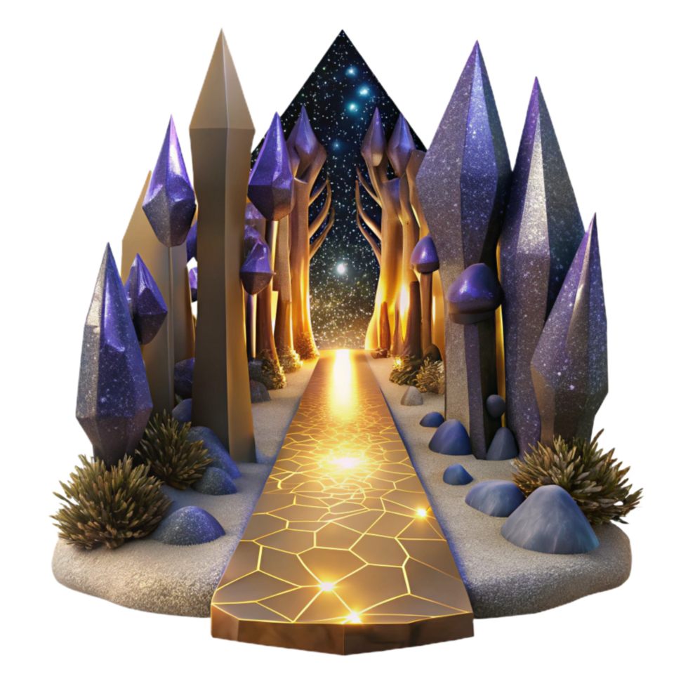 dramatic traditional Path Through a Forest with Fog and Mist Cutout high quality png