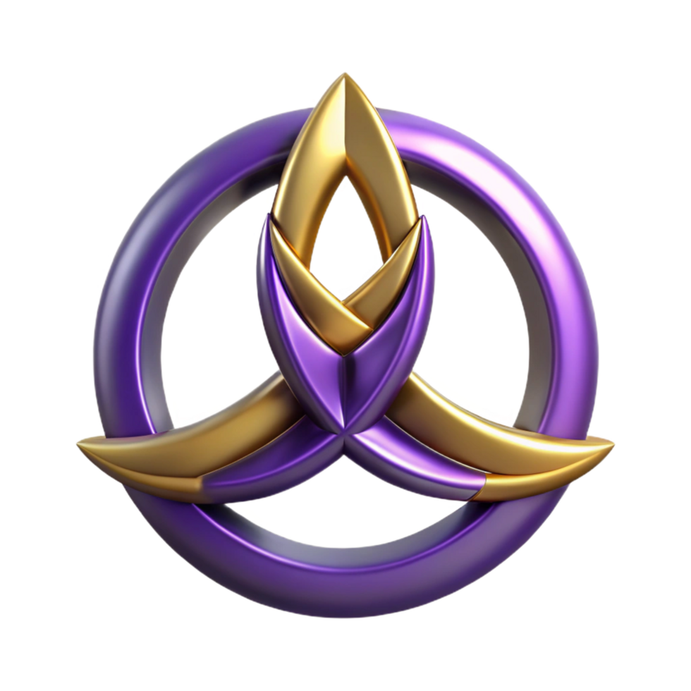 magnificent artistic Triple Goddess symbol, Wiccan symbol, professional png