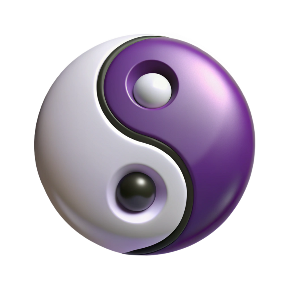 vibrant traditional Yin Yang symbol, Taoist symbol, professional png