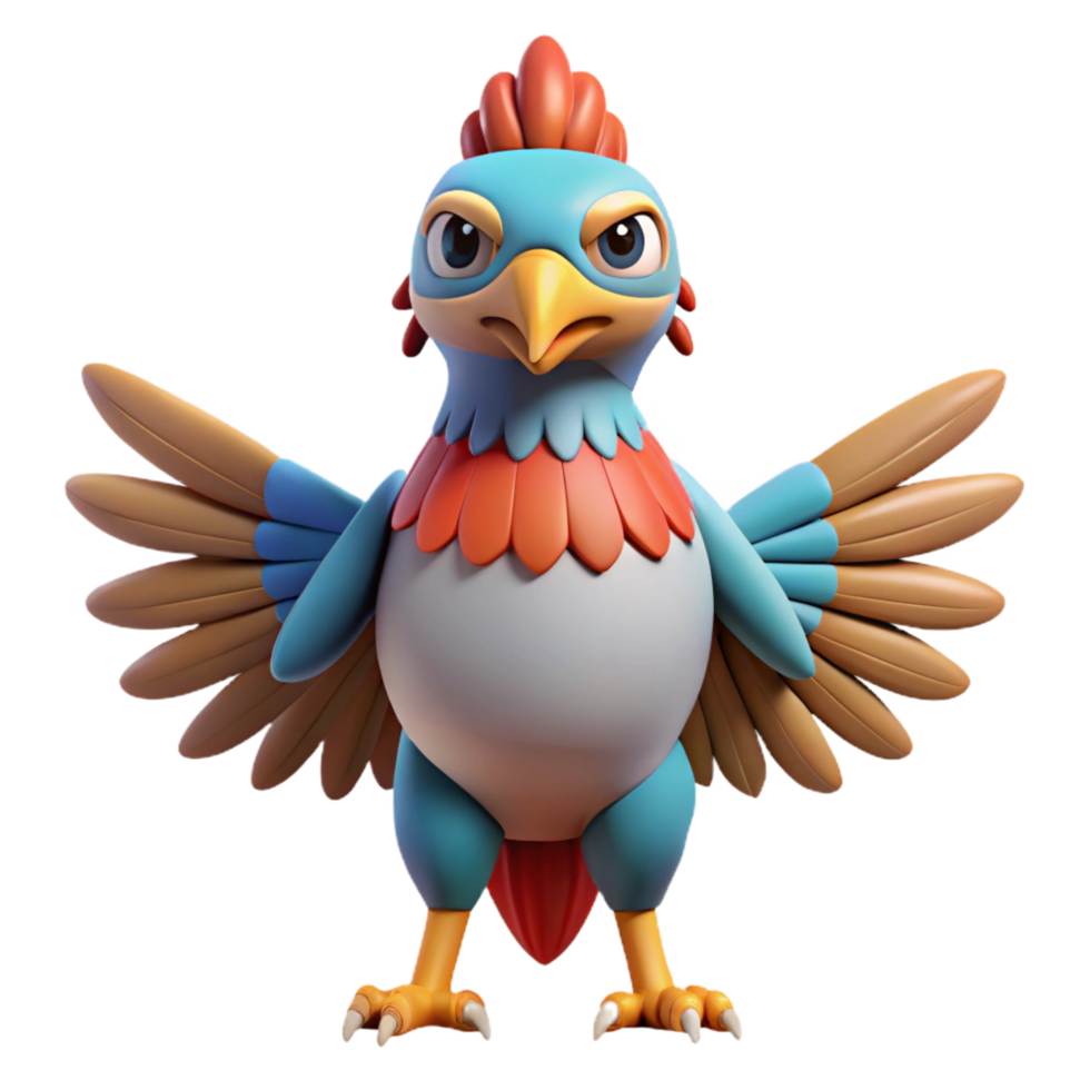 vibrant modern Thunderbird, Native American mythical creature, authentic png