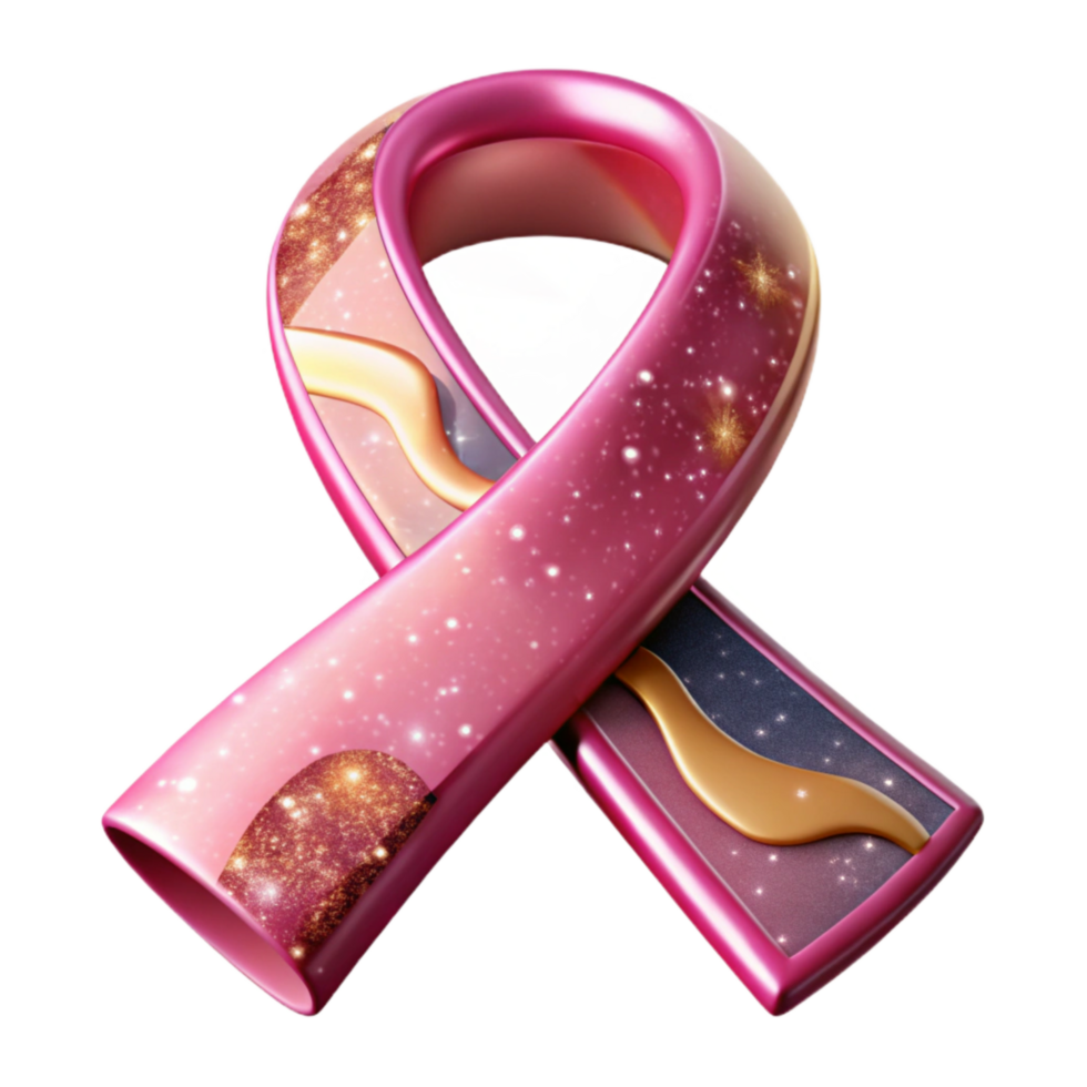 magnificent traditional Pink Ribbon Awareness Symbol Cutout Transparent Background high resolution png