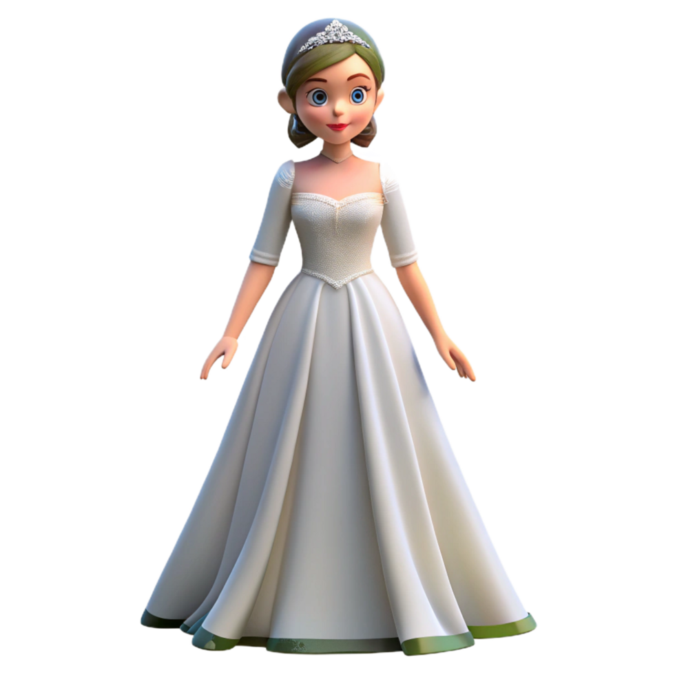 elegant vintage Elegant bride in a wedding dress, 4K png
