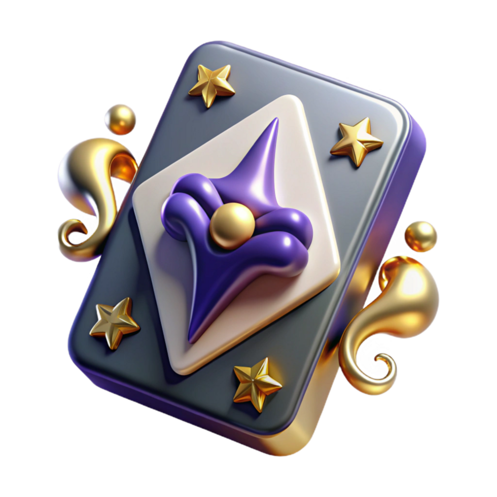 impressive modern Playing Card Joker Unpredictability Symbol Transparent Background premium png