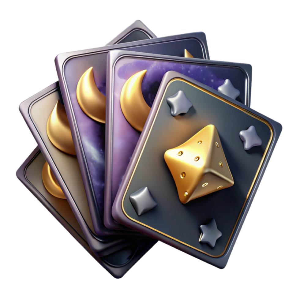 elegant contemporary Playing Cards Showing Royal Flush Isolated original png
