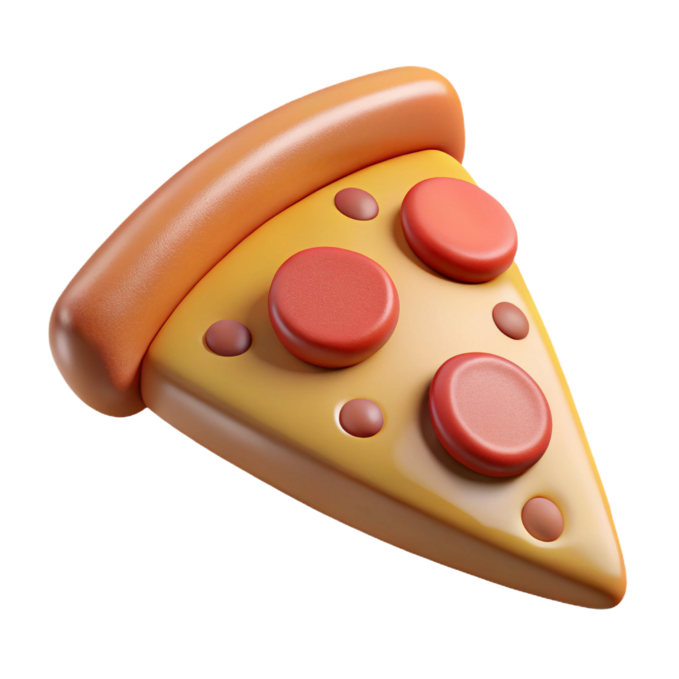 beautiful creative Slice of pepperoni pizza, genuine png