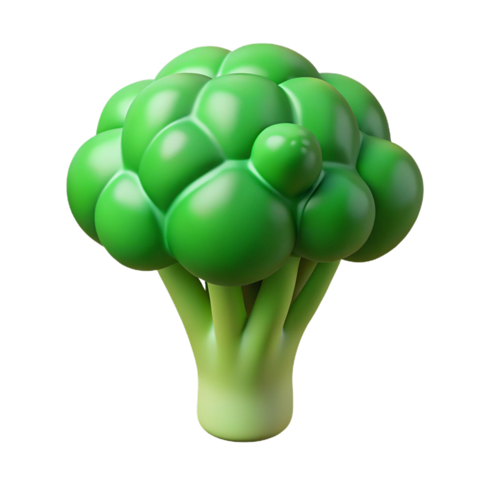 serene classic Green broccoli floret original png
