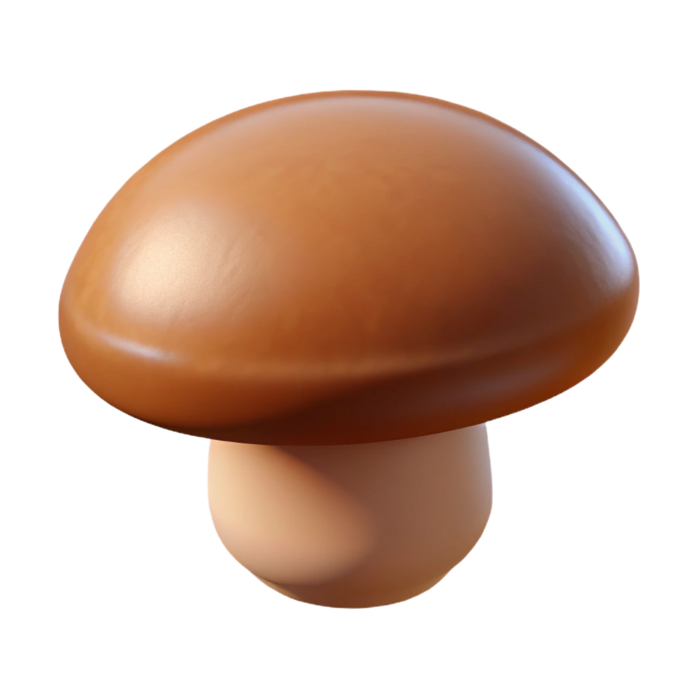 beautiful classic Brown mushroom cap high quality png