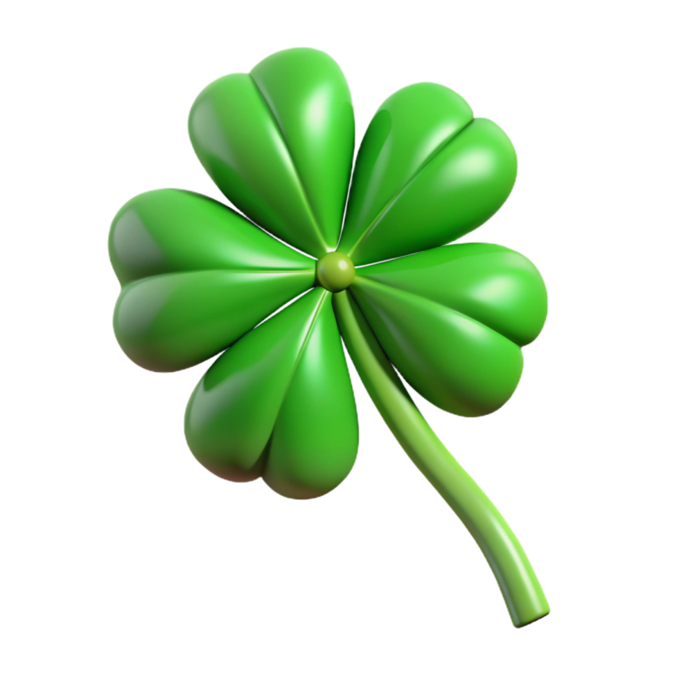 impressive creative Green four-leaf clover genuine png