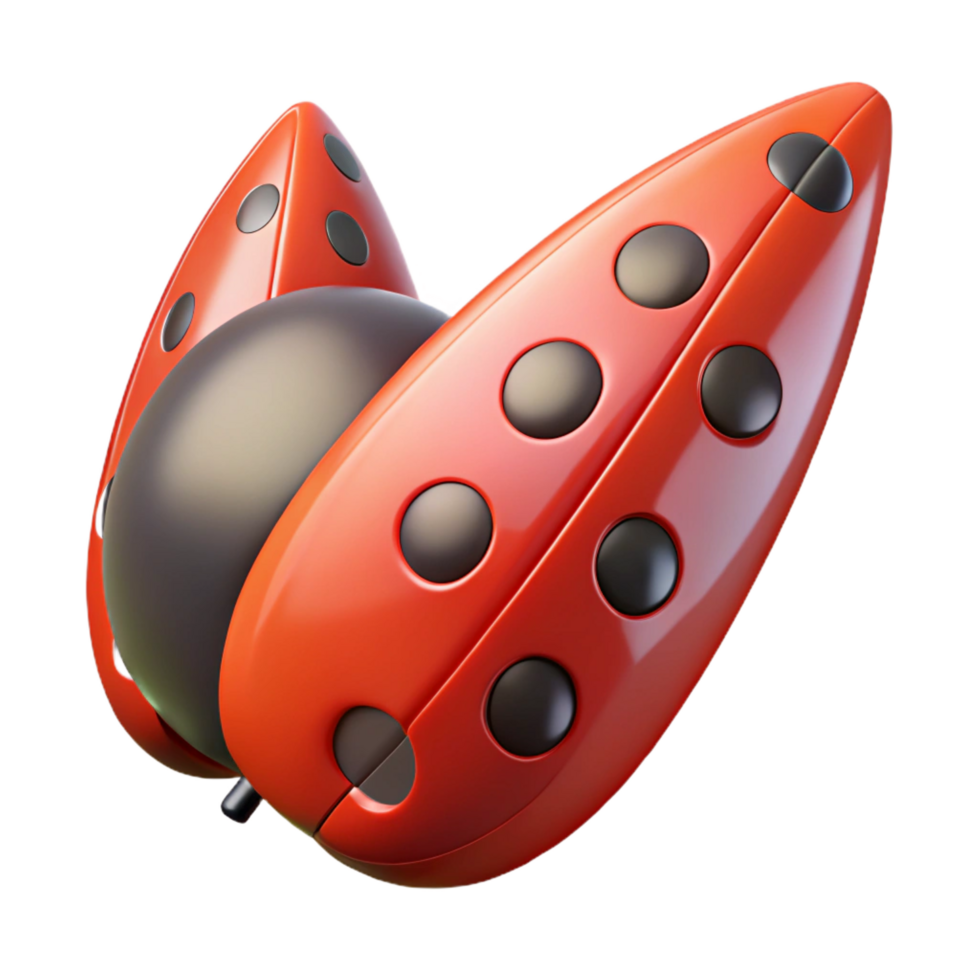 impressive contemporary Single ladybug wing professional png