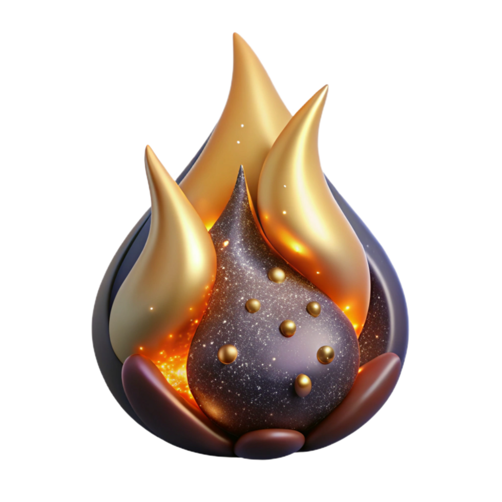wonderful rustic Realistic Fire Flame with Embers Isolated exclusive png