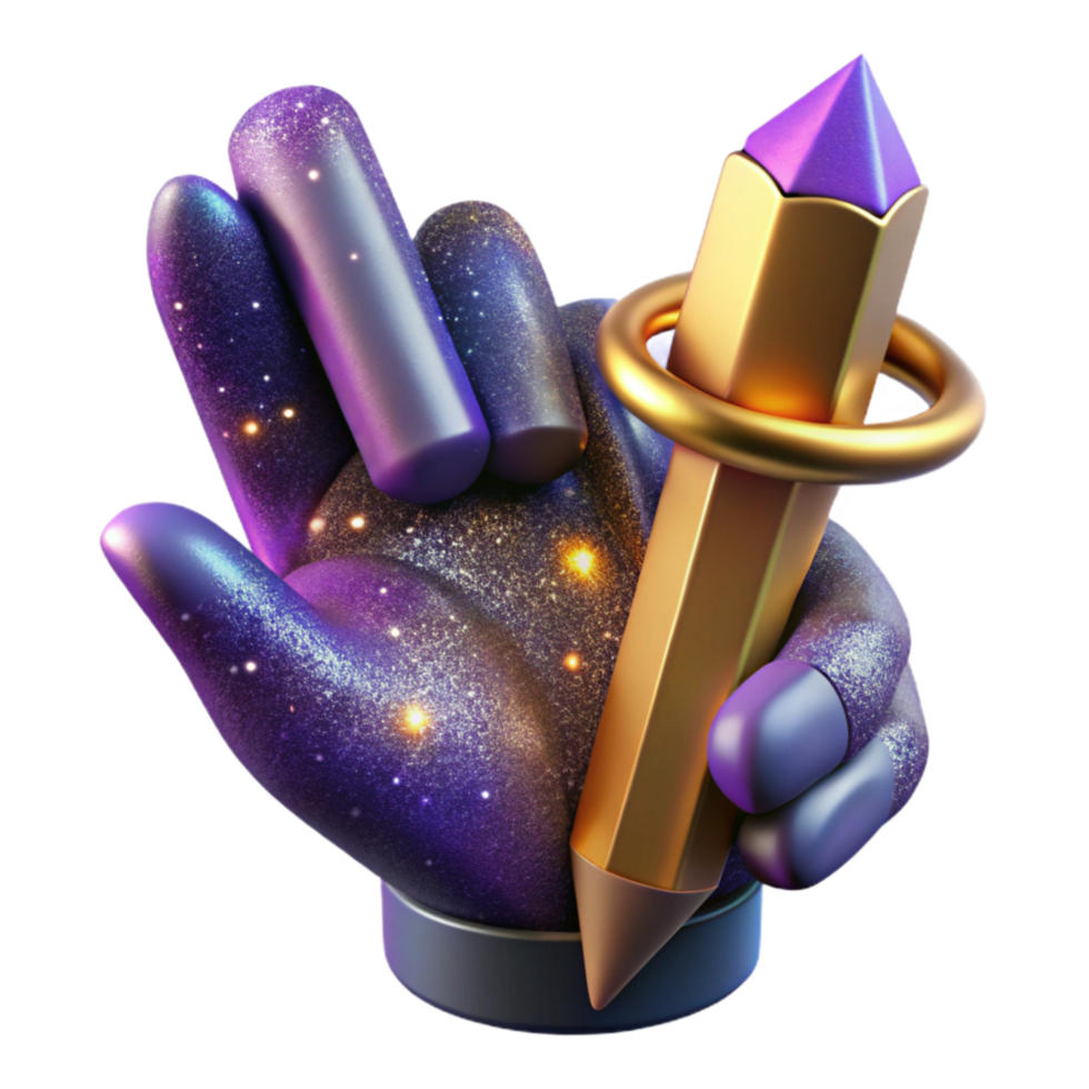 stunning abstract Realistic Hand Holding a Pencil Cutout png
