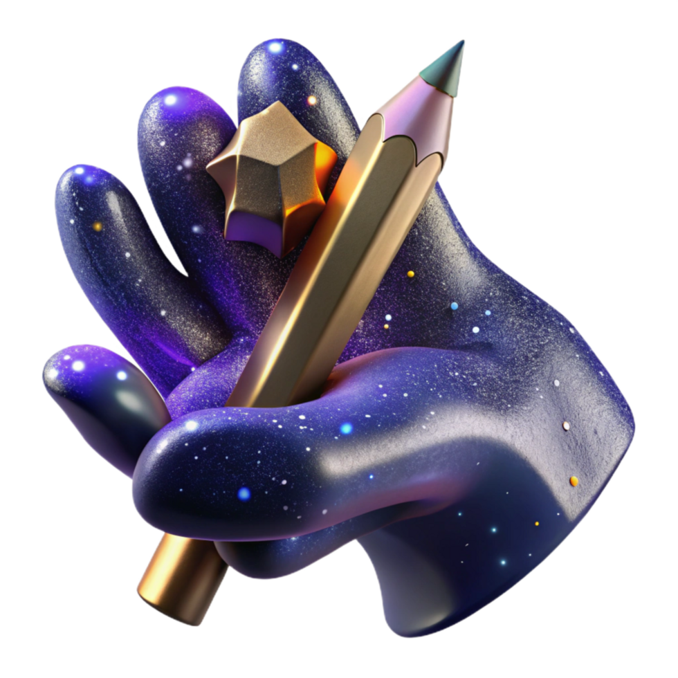 magnificent rustic Realistic Hand Holding a Pencil Cutout original png