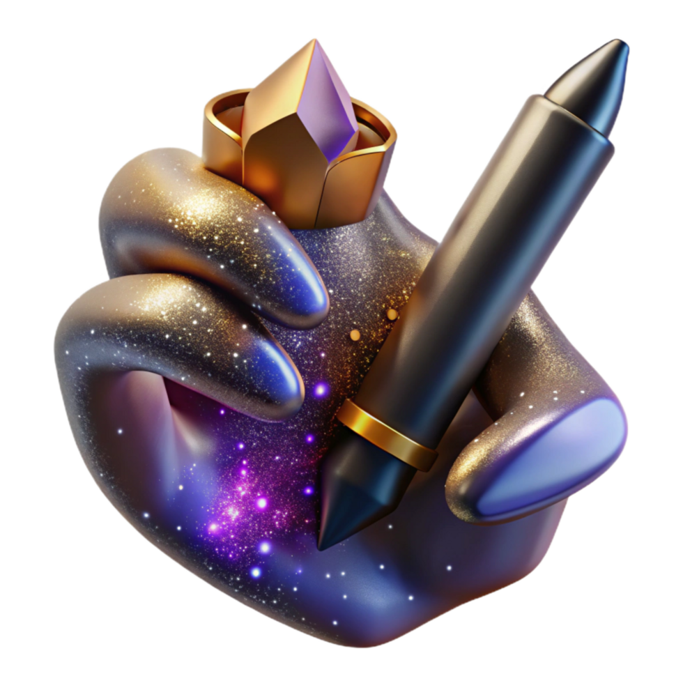 impressive abstract Realistic Hand Holding a Pencil Cutout png