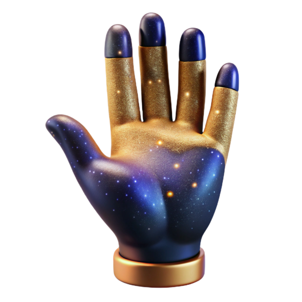 dramatic vintage Realistic Human Hand Open Palm Up Isolated exclusive png