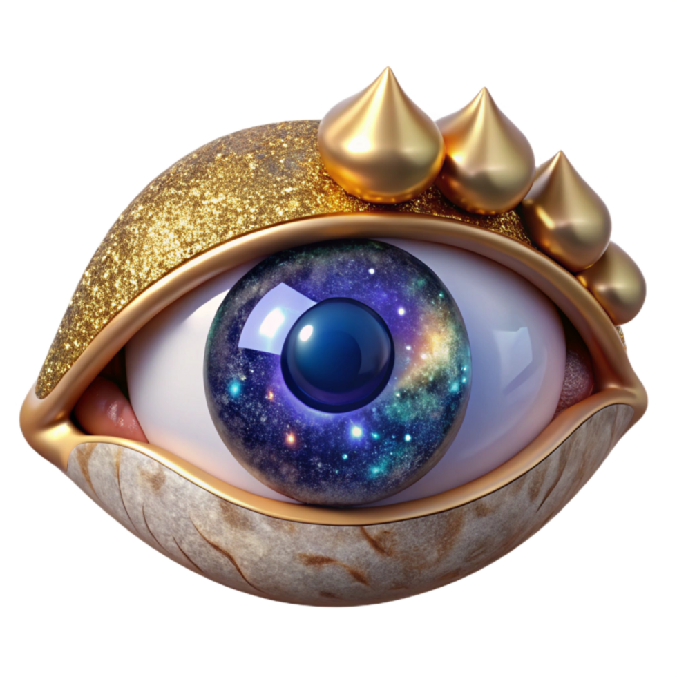 beautiful rustic Realistic Human Eye Side View Cutout detailed png