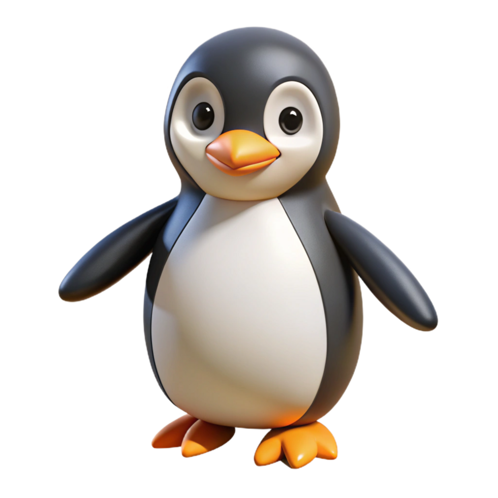 wonderful contemporary A waddling penguin genuine png