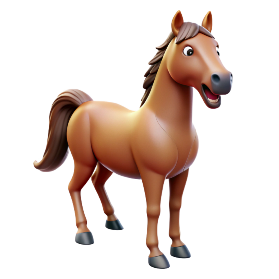 beautiful traditional A neighing horse, head held high original png