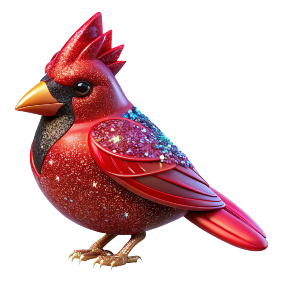 wonderful creative Red Cardinal Bird Side View Isolated Element high quality png