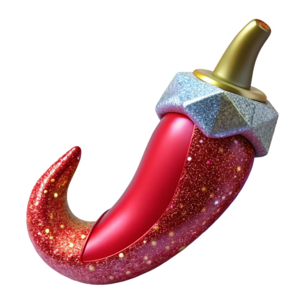elegant classic Red Chili Pepper Side View Element original png