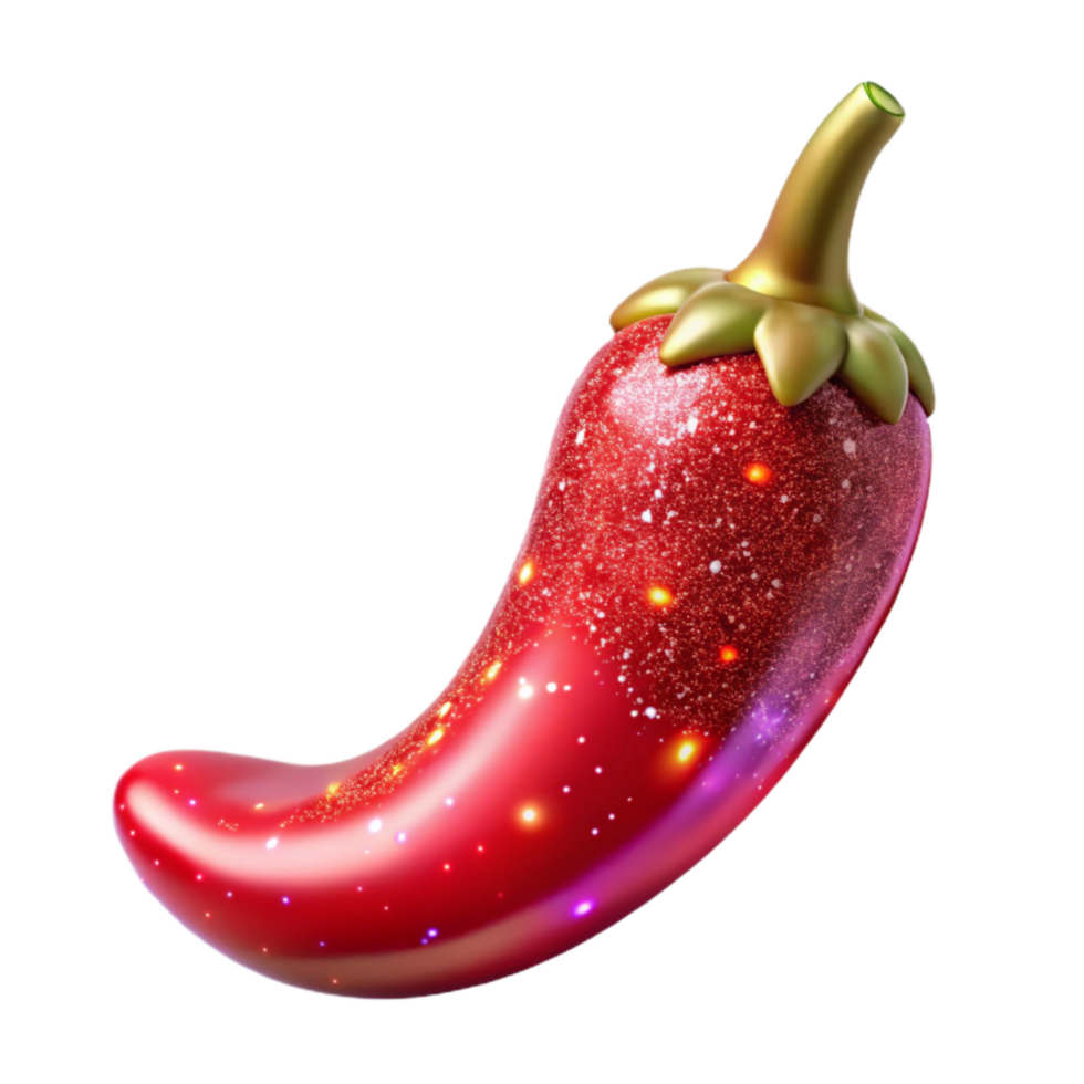 impressive rustic Red Chili Pepper Whole and Sliced Cutout authentic png