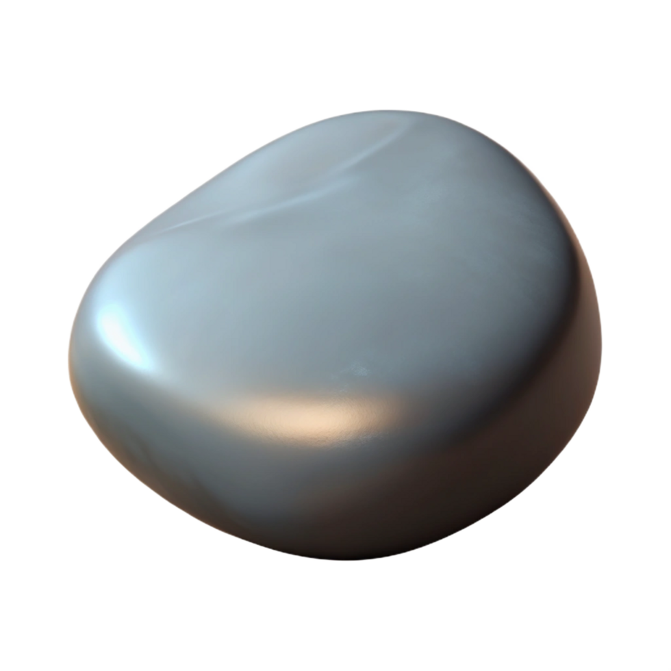 beautiful abstract Smooth grey river stone detailed png