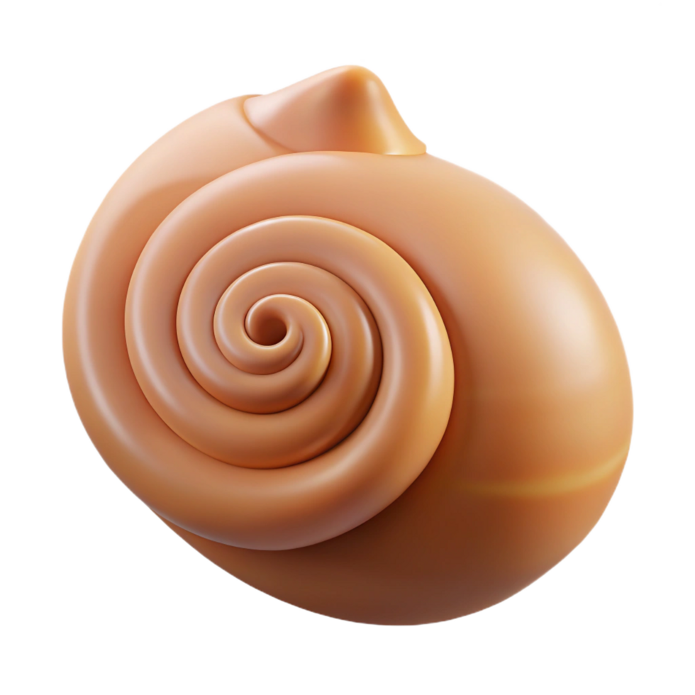 dramatic artistic Single seashell, spiral shape high resolution png