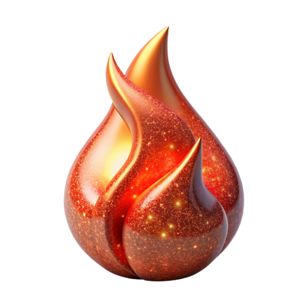 beautiful minimalist Red Fire Flame Flickering Isolated exclusive png