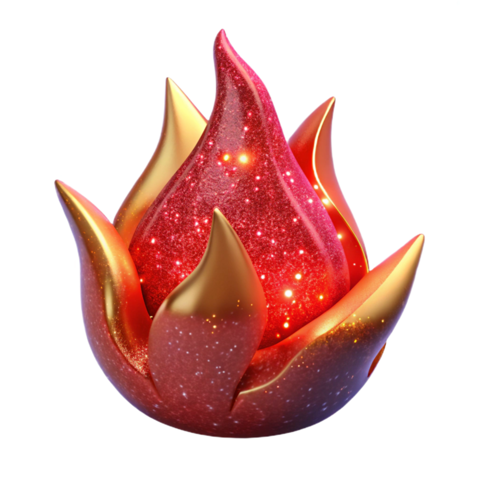 vibrant abstract Red Fire Flame Flickering Isolated premium png