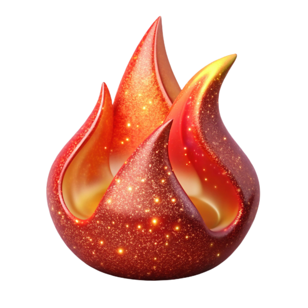 wonderful artistic Red Fire Flame Flickering Isolated original png