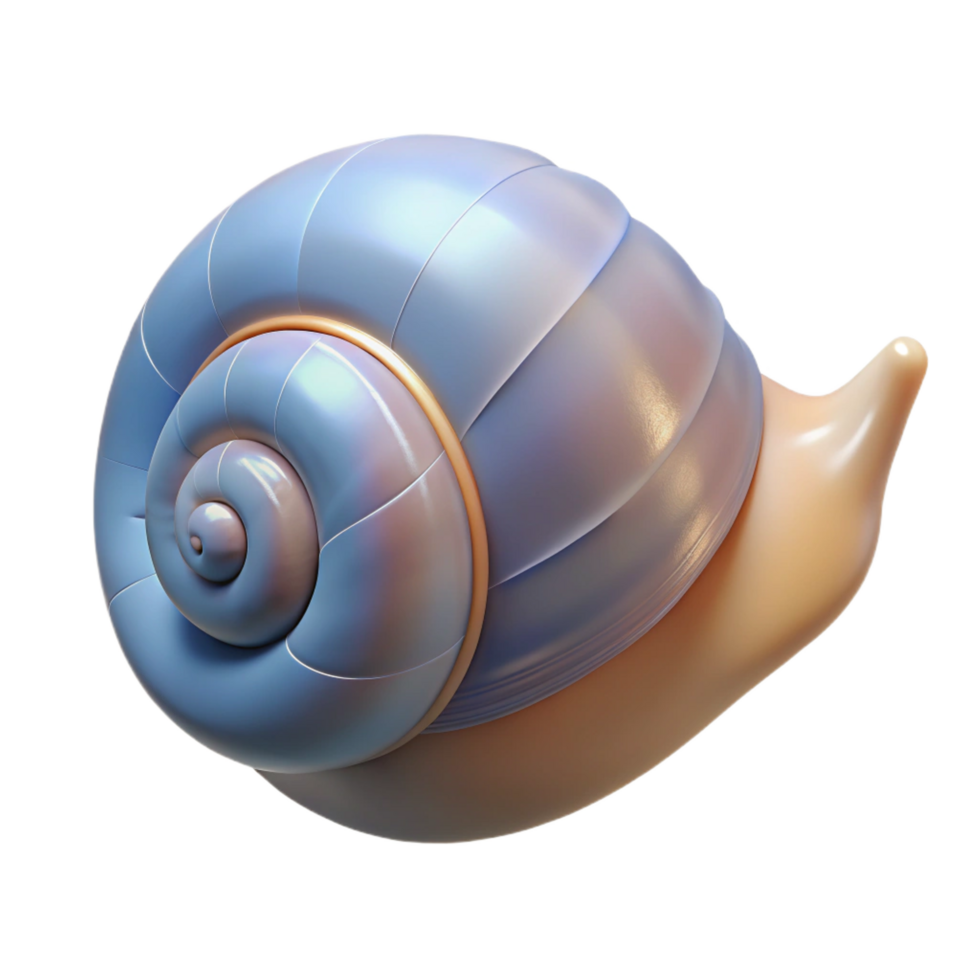 dramatic minimalist Snail shell, empty authentic png