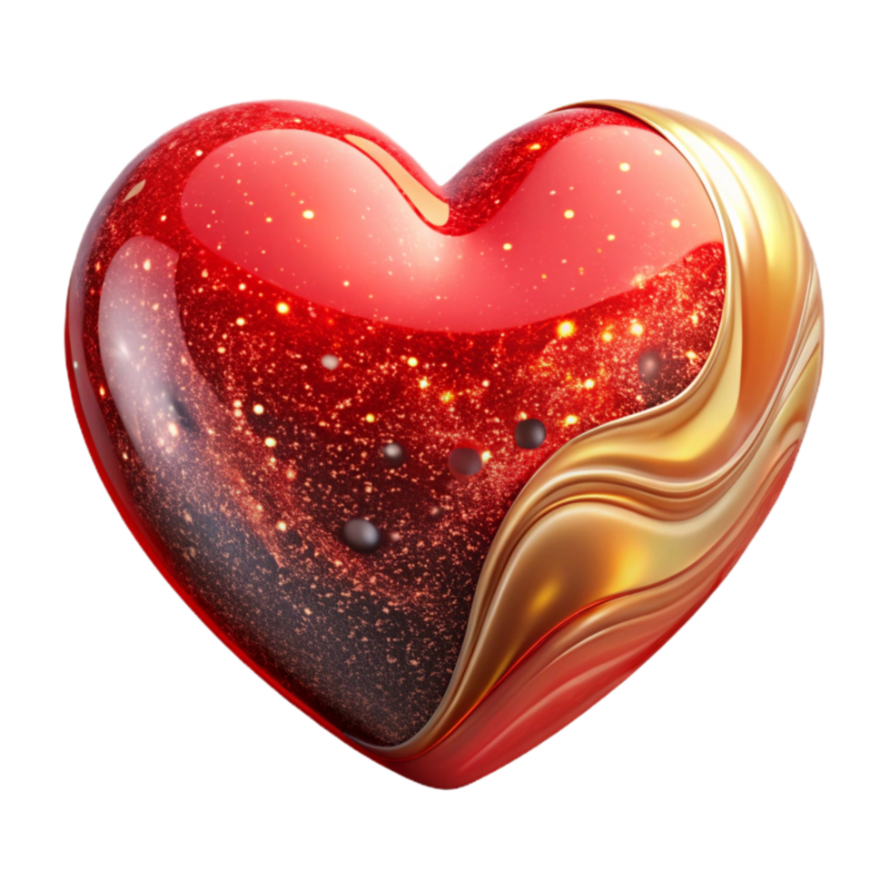 extraordinary traditional Red Heart Shape Classic Design Transparent Background original png
